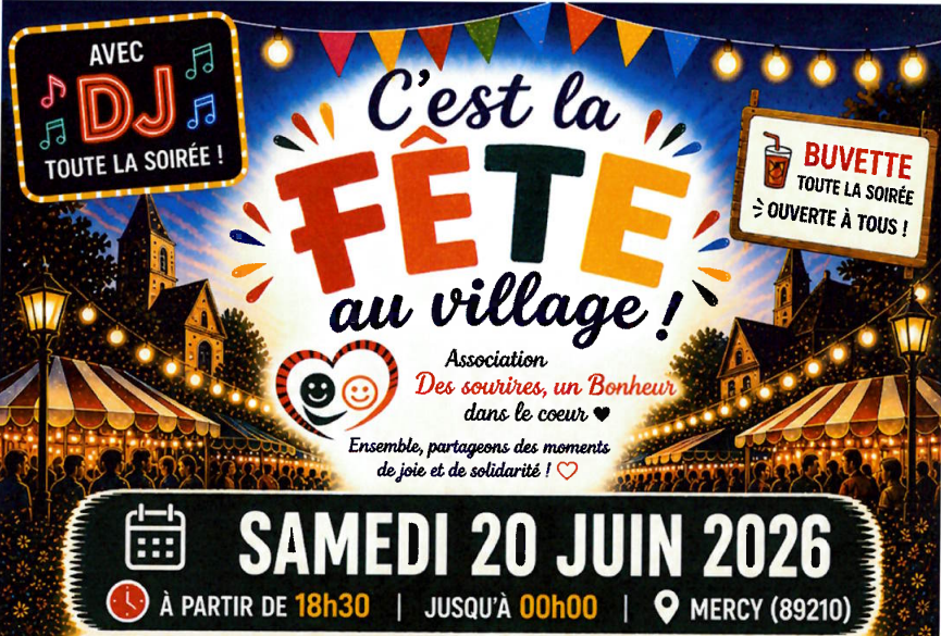FÊTE DE VILLAGE à Mercy
