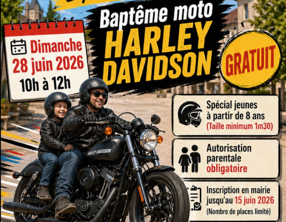 BAPTÊME DE MOTO à Brienon sur Armançon