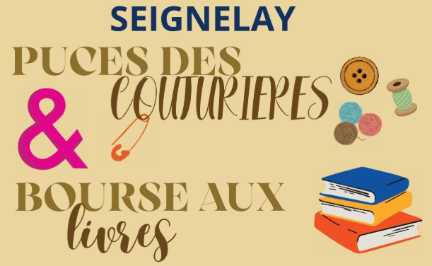 PUCES DES COUTURIERES ET BOURSE AUX LIVRES à Seignelay
