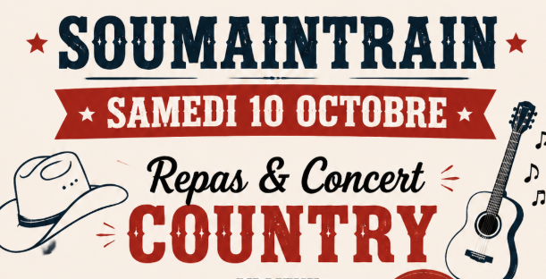 REPAS ET CONCERT COUNTRY à Soumaintrain