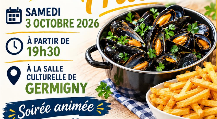 SOIRÉE MOULES FRITES à Germigny